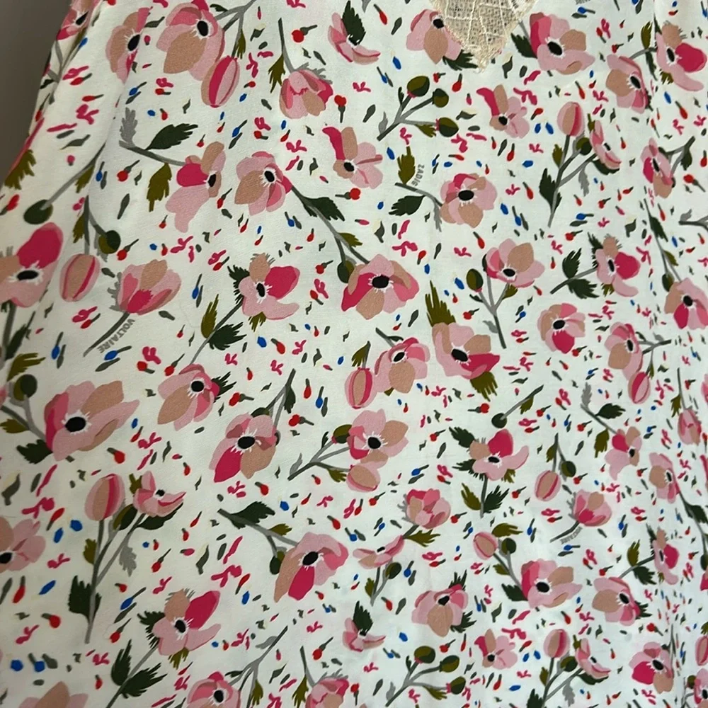 🇫🇷🇫🇷ZADIG & VOLTAIRE Paris Risty Anemone Floral Print Slip maxi hi low Dress - Picture 5 of 12